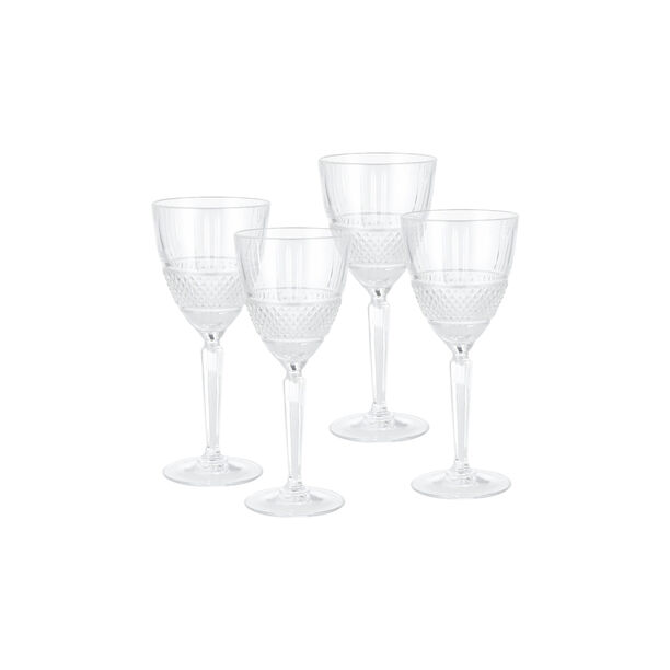RCR transparent crystal glassware 6 pcs set with base image number 2