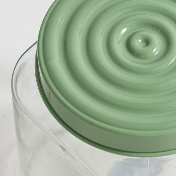 Herevin glass canister green 2L 11.5*11.5*21.3cm image number 2