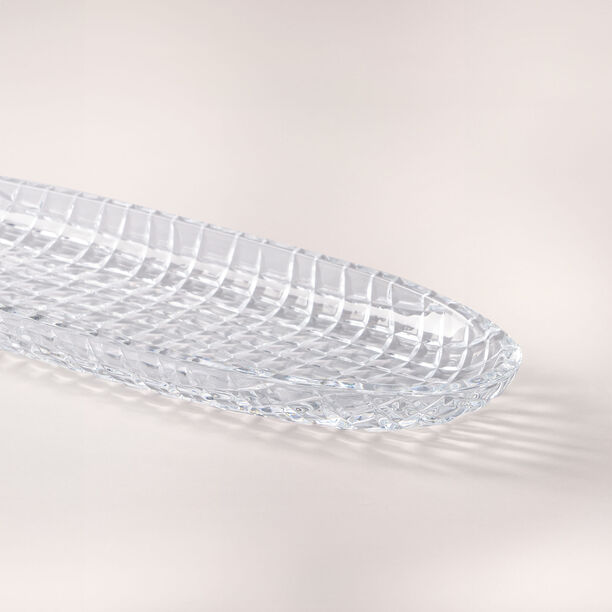 La Mesa oval glass plate large 50.5*16*3.3 cm image number 1
