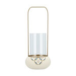 Waraq Ceramic Lantern 15.5*15.5*36 Cm image number 0