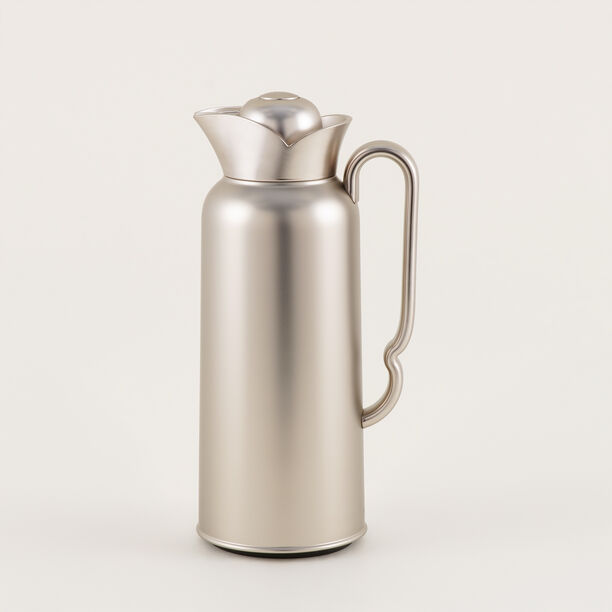Dallaty Stainless Steel Thermos, Matte Silver, 1L image number 1