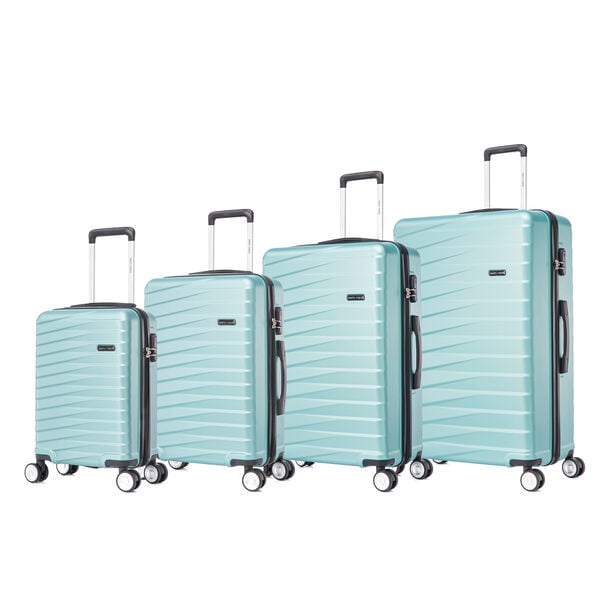 Travel vision durable ABS 4 pcs luggage set, green image number 0