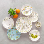 La Mesa white/green bone porcelain 16 pc dinner set image number 7