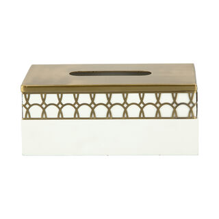 Metal & Wood Tissue Box Qamaryat