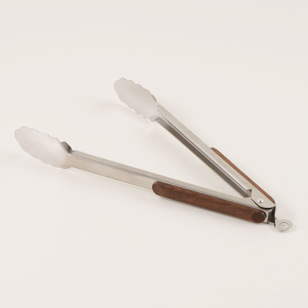 Alberto Steel Food Tong With Wooden Handle  image number 5