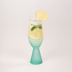 Stem Glass Set Blue Base Plain 4 Pcs Stem Glass image number 0
