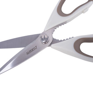 Alberto Scissors With Nut Cracker Light Brown 8 Inch