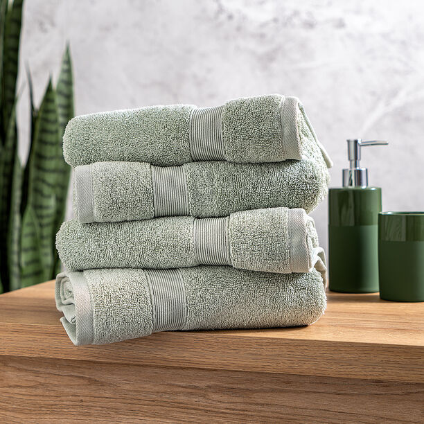 Boutique Blanche Green 4 Piece Ultra Soft Hand Towel Set 50*100 Cm image number 0