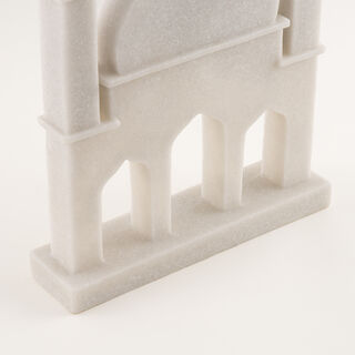 هومز تمثال ديكور أزتك ريزن 28*7*33سم، رمادي