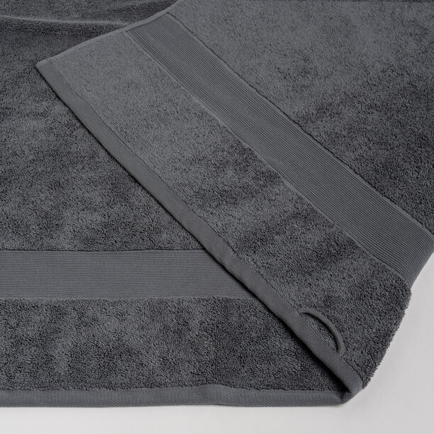 Boutique Blanche grey ultra soft cotton bathroom towl 100*150 cm image number 3