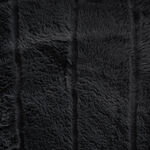 Cottage carved faux fur twin comforter set 150*220Cm, black image number 4