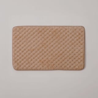 كوتاج دعاسة حمام ميموري فوم بوليستر، بيج 50*80*3.5 سم