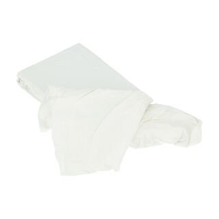 Boutique Blanche Bamboo Fitted Sheet 120X200+35 Cm White