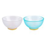 Glass Nuts Bowl Set 2 Pieces Aqua image number 0