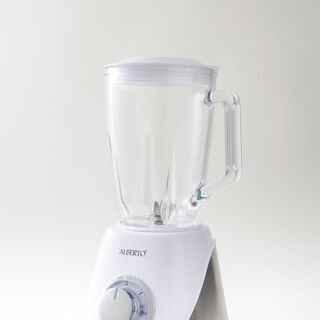 Alberto steel stand blender 400w, with 1.5L glass jug in white