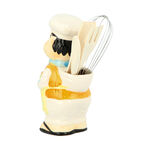 Ceramic Smiling Chef Utensil Holder L:23Cm image number 3