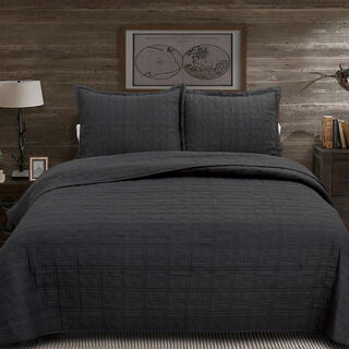 3 Pieces Cotton Embroidered King Bed Set