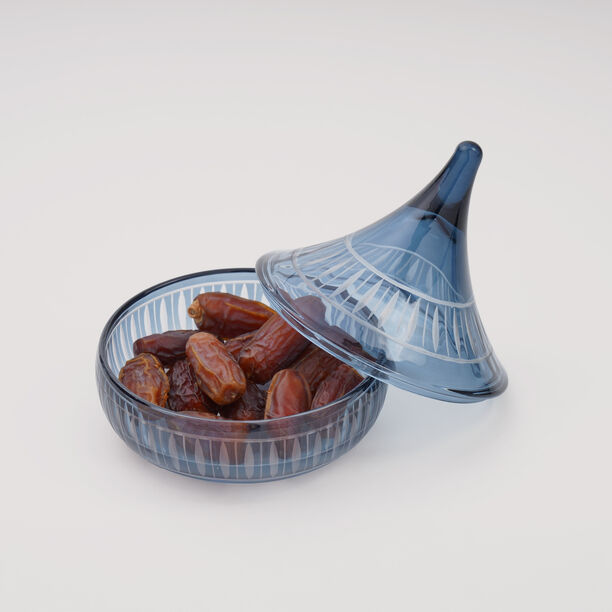 دلتي وعاء تمر زجاج 15 مل، أزرق image number 0