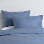 3Pcs cotton comforter set 250*260 cm, denim sky image number 1