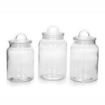 3Pcs Glass Jarss With Lid image number 0
