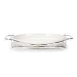 Oval Plate With Stand Silver 12" image number 3