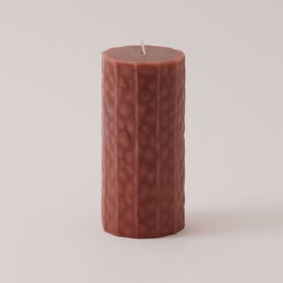Homez Elegant Wax Candle 7*15Cm, Brown