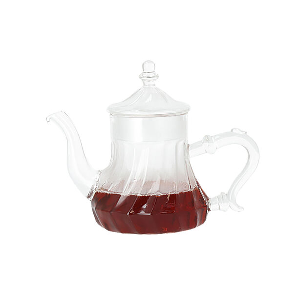 1 Pcs Borosilicate Glass Tea Pot 750Ml image number 2