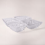 La Mesa 4 pcs rhombus glass bowl small 16.5*14.5*6.6 cm image number 0
