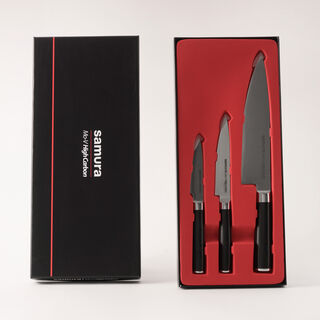 Samura mo v set 3pcs stainless steel knife in a gift box