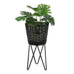Planter With Stand Black image number 1
