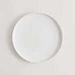 La Mesa porcelain 16pcs dinner set white ribbed image number 2