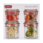4Pcs Glass Jars Set image number 2