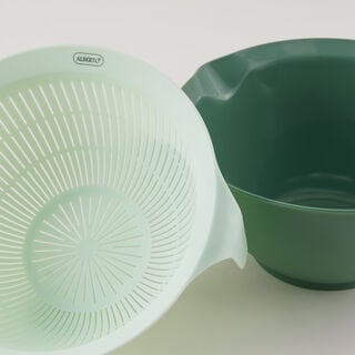 Alberto plastic colander set, green 28.5*26*13.5 cm