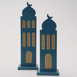 Homez Minara Collection Decoration Item, Blue, 13*8*36 Cm