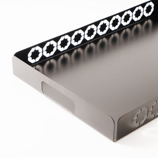 Dallaty steel serving tray 50*31*4.5cm, black