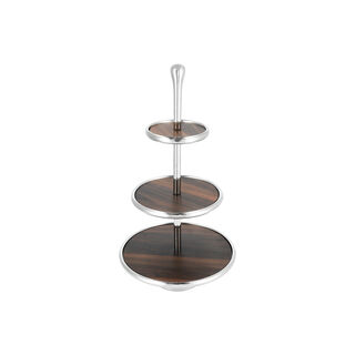 3 Tier Cake Stand With Wooden Plate