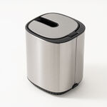 Cottage square autolid plastic toilet brush, silver image number 5
