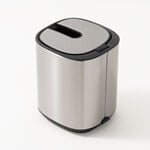 Cottage square autolid plastic toilet brush, silver image number 5