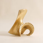 Homez grey resin home accent sculpture 27cm image number 0