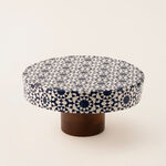 Bahja multi color wood cake stand 30*30*15 cm image number 1