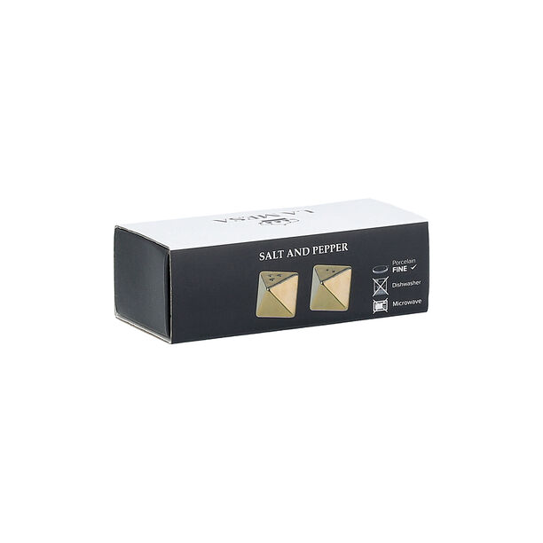 La Mesa white porcelain salt & pepper 2 pcs set image number 0