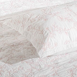 بوتيك بلانش طقم لحاف كينج قطن 3 قطع 250*240سم، أبيض