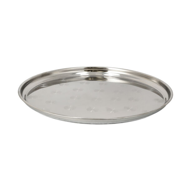 Stainless Steel Round Serving Tray image number 1