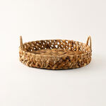 Dallaty Rattan Tray Round Shape 34*34*12Cm image number 0