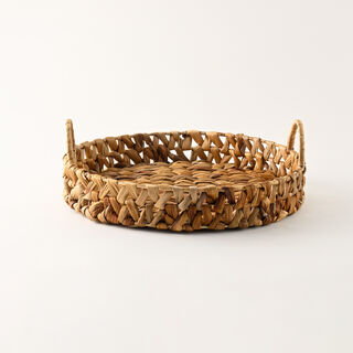 Dallaty Rattan Tray Round Shape 34*34*12Cm