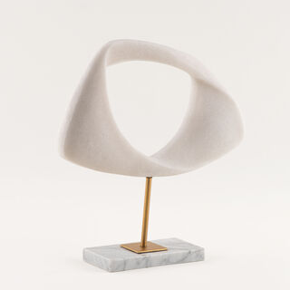 Homez huda pisa decorative sculpture 31*8*33cm, white