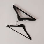 Homez 5pcs wood coat hangers, beige 53*46*33 cm image number 1