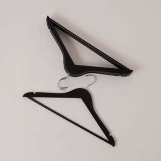 Homez 5pcs wood coat hangers, beige 53*46*33 cm