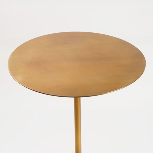 Homez Marble Side Table, Beige 31*53 Cm image number 1