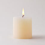 Pillar Candle Sense Rustic Ivory  image number 3